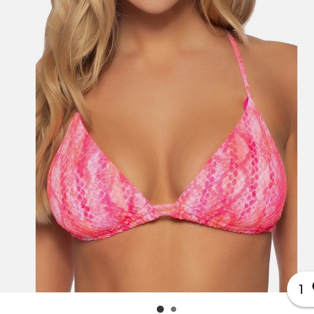 ISABELLA ROSE Pink Vienna Triangle Swimsuit Bikini Set